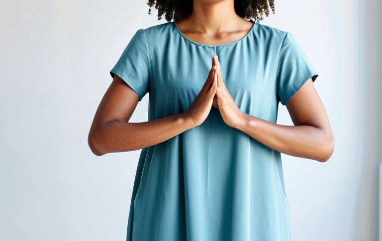 A serene, healthy adult, standing in a bright, minimalist studio, wearing modest, professional casual clothing. Behind the person, soft, ethereal light emanates from abstract, interconnected organic shapes, subtly representing a flourishing internal microbiome. The shapes are vibrant and harmonious, suggesting health and balance. Perfect anatomy, correct proportions, natural pose, well-formed hands, proper finger count, natural body proportions. Fully clothed, modest clothing, appropriate attire, professional dress, safe for work, appropriate content, professional photography, high quality, family-friendly.