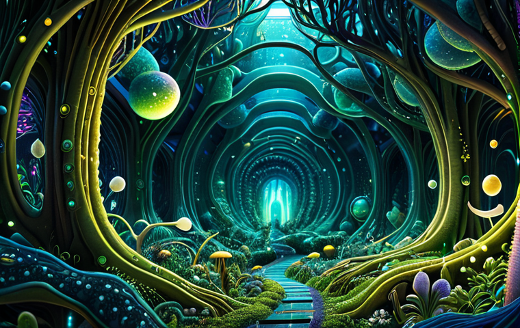 마이크로바이옴과 알레르기 반응의 연관성 - The Inner Universe - A Thriving Microbiome City**
"A breathtaking, hyper-realistic macro shot of an...